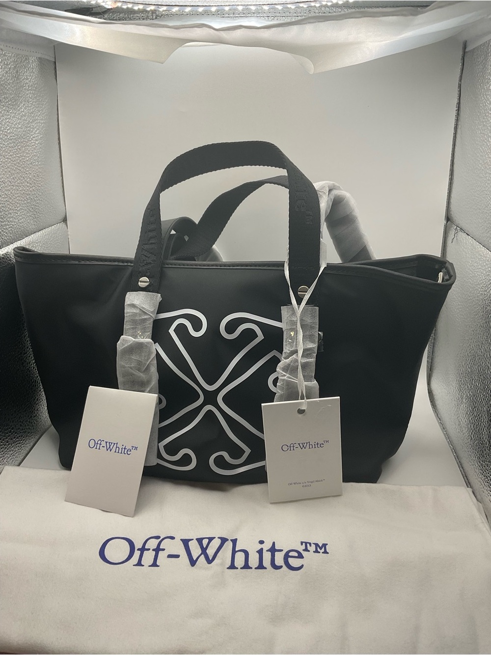 Off-White™ Black Arrow Logo Tote Bag – New With Tags & Dust Bag